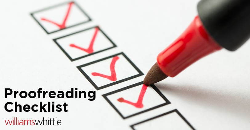 Proofreading Checklist for Advertising